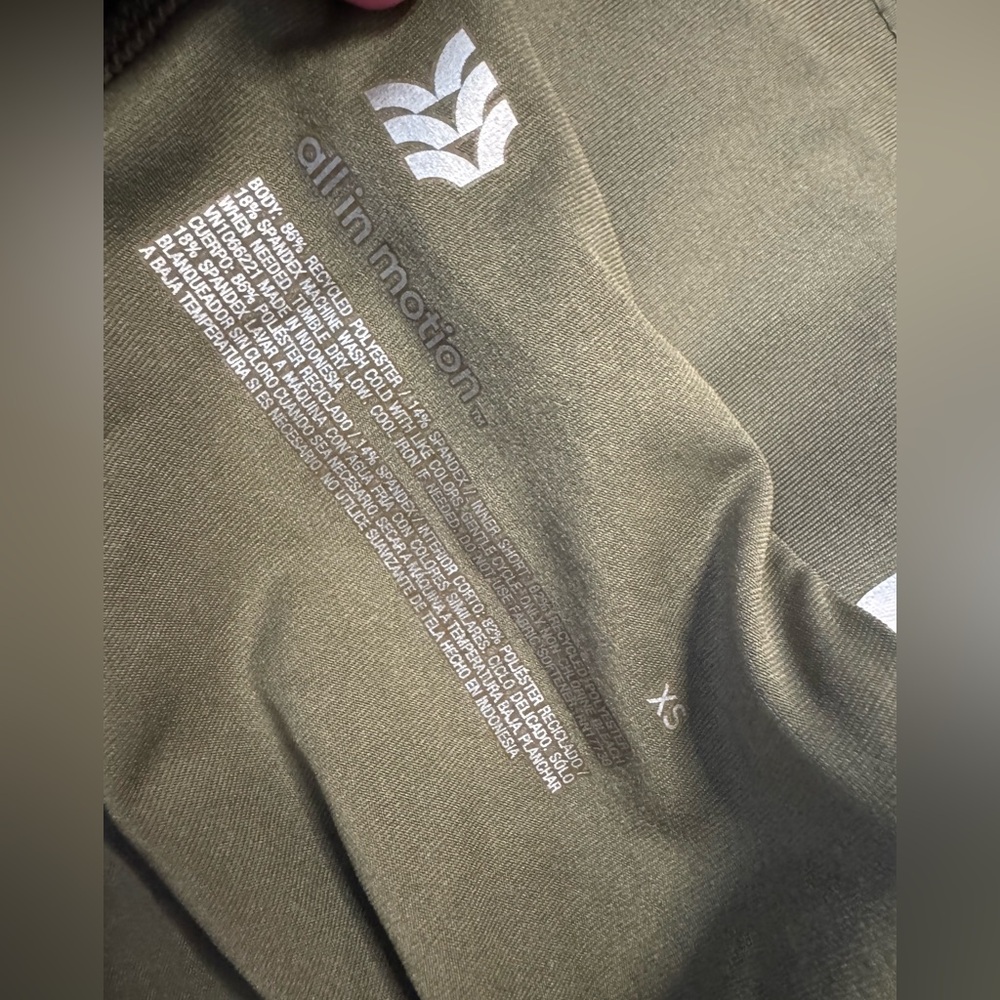 All in Motion size XS Olive green skirt, like new * see waistband/back spot - Picture 6 of 10